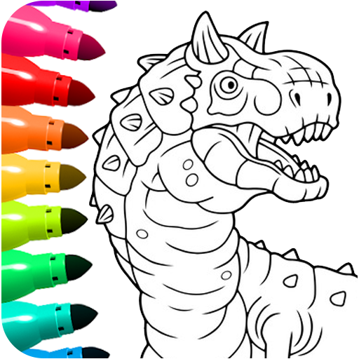 Dinosaur Coloring Book Glitter Mod